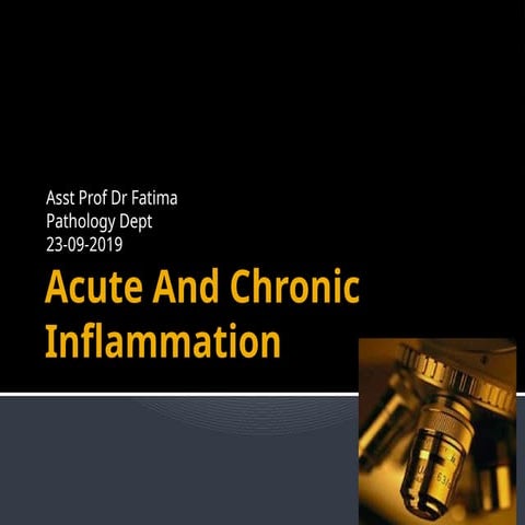 Comprehensive Overview of Acute and Chronic Inflammation in Medical ...