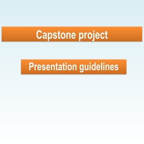 Comprehensive Capstone Project Defense and Presentation Guidelines for ...