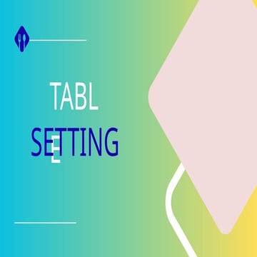 Comprehensive Guide to Table Implements and Proper Table Setting ...