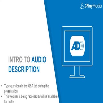 Intro to Audio Description 06-28-2018