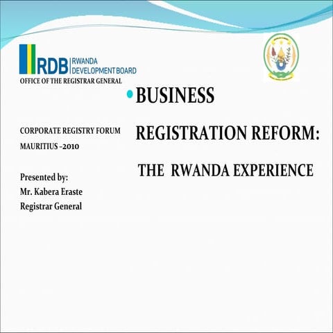 6.2 business registration reform (rwanda) | PPT