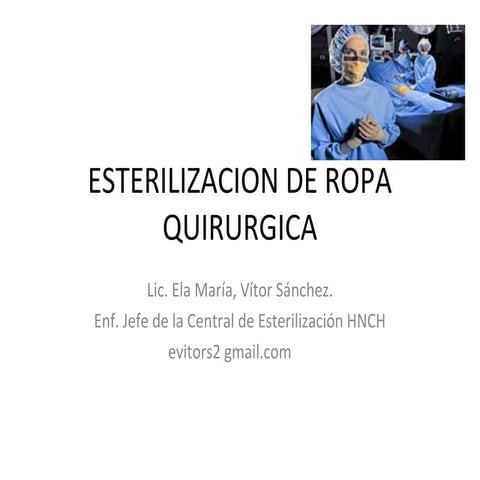 Esterilización de ropa quirúrgica - CICAT-SALUD