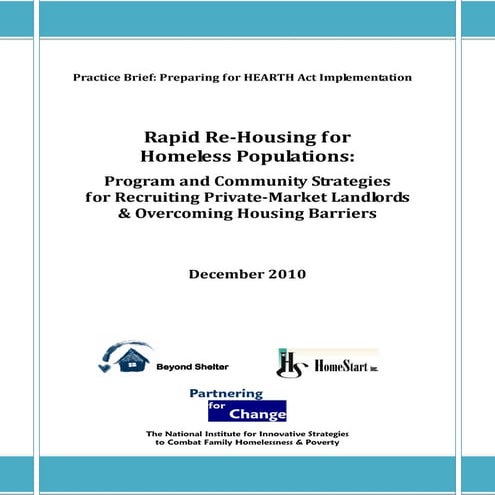 6.3 Prioritizing Permanent Housing: Advanced Re-Housing Strategies