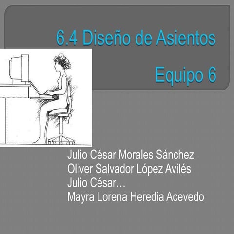 6.4 diseño de asientos