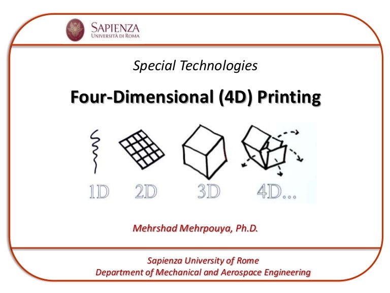 Four Dimensional (4D) Printing