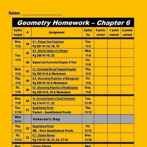 6.5   Properties Of Parallelograms (2009)