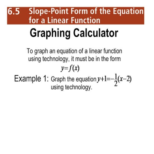 6.5 parallel and perpendicular equations