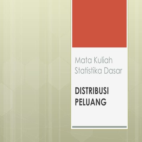 Berikut merupakan presentasi terkait Distribusi Normal dalam pengantar statis...