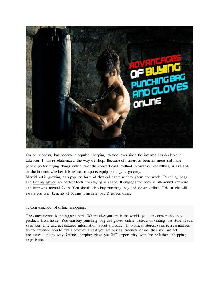 punching bag online shopping