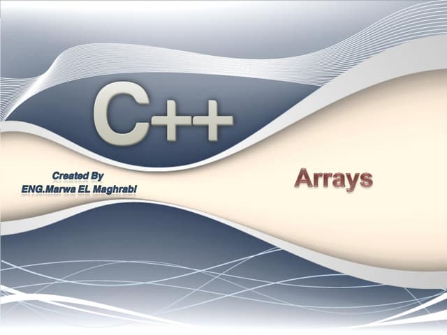 6 arrays | PPT