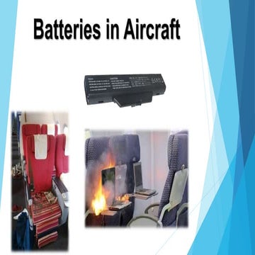 Batteries in aircraft