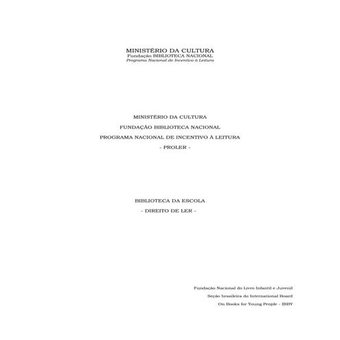 Biblioteca da escola - Direito de Ler