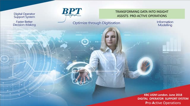 Europe User Conference: BPT - Transforming data into insight