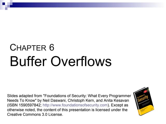 6   buffer overflows