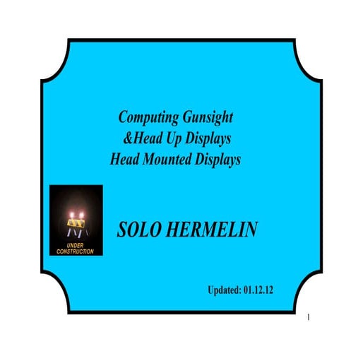 6 computing gunsight, hud and hms