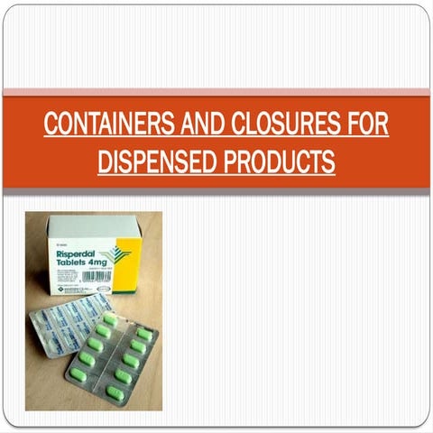container closure system | PPTX