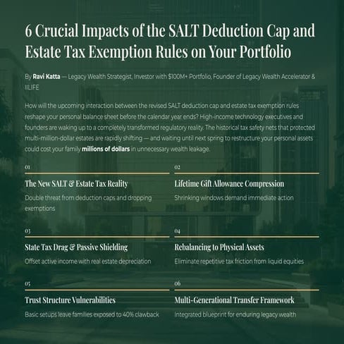 6 Crucial Impacts of SALT Deduction Cap & Estate Tax Rules on High ...