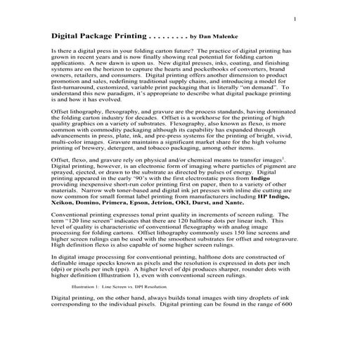 6 Digital Package Printing White Paper