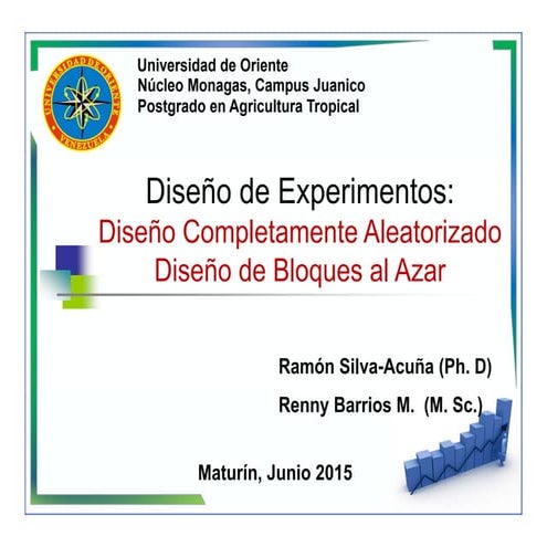 6   diseños completamente aleatorizado y bloques al azar