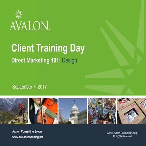 Avalon's DM 101 - Design Tips and Tricks