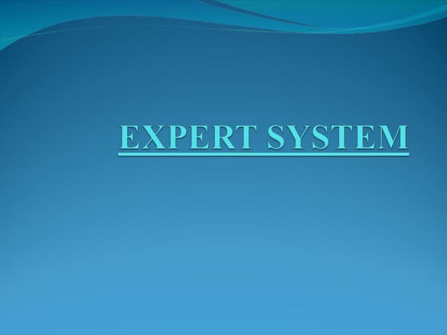 6.expert systems