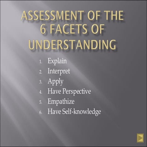 6 Facets Of Understanding