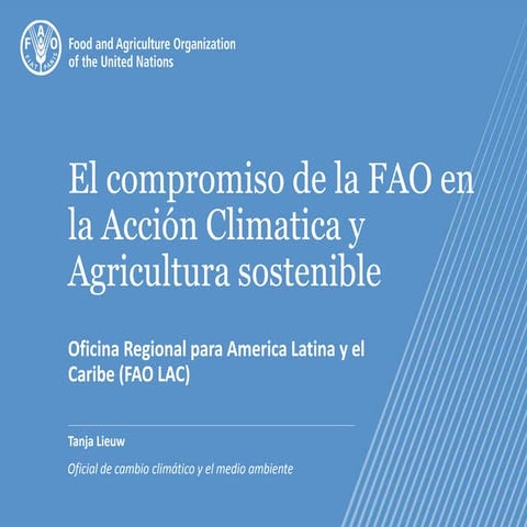 El compromiso de la fao