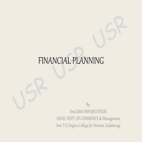 Financial Planning