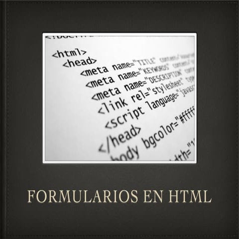 Tema 6 - Formularios en html