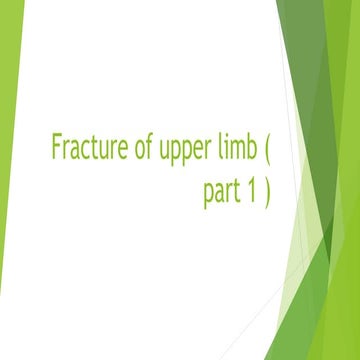 Fracture of upper limb and physical thet