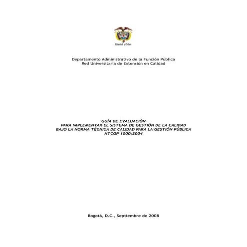 GUIA DE EVALUACION SGC