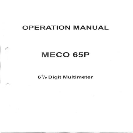TOP DIGITAL MULTIMETER | PDF