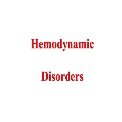 6  hemodynamic disorders