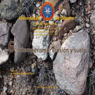 6. Intemperismo, erosión y suelo