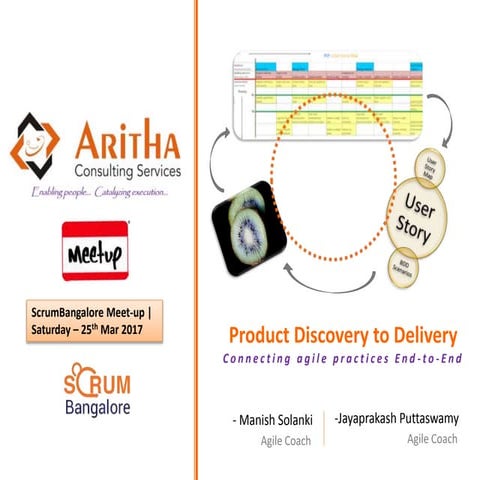 Product Discovery to Delivery - Jayaprakash Puttaswamy - Scrum Bangalore 19th...