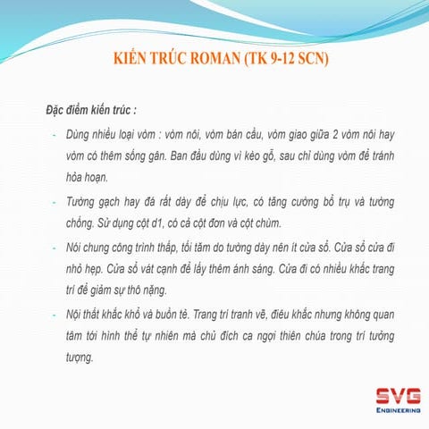 KIẾN TRÚC ROMAN