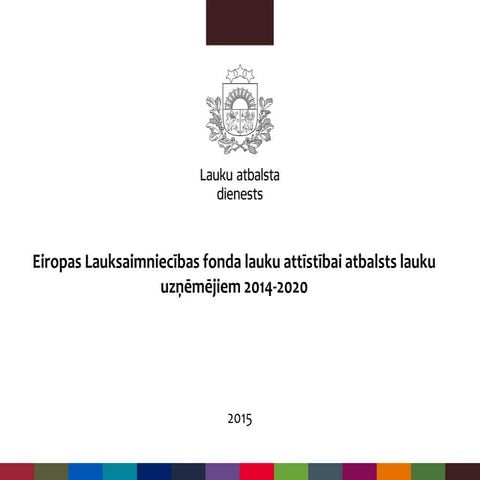 Eiropas Savienības fondu mijiedarbība lauku uzņēmēju atbalstam 2014-2020