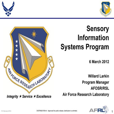 Larkin - Sensory Information Systems - Spring Review 2012