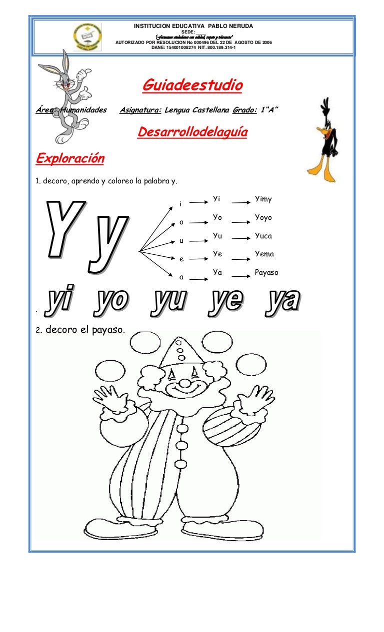 6. letra y