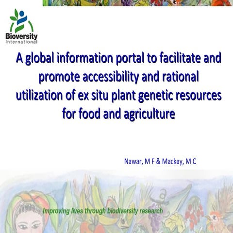 A global information portal to facilitate and promote accessibility and ratio...