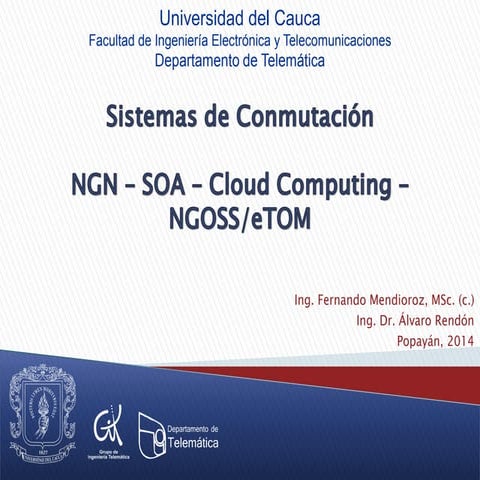 NGN SOA Cloud Computing NGOSS/eTOM | PDF