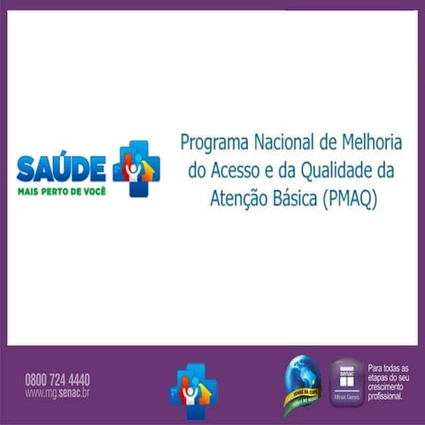 Novas legislações do SUS: Portaria 1654 PMAQ-AB | PPT | Download Gratuito
