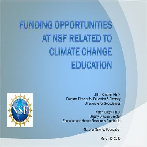 NSF CCEP I Program Solicitation | PPT