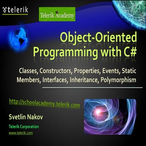 Object-Oriented Programming with C# | PPTX | Programming Languages ...