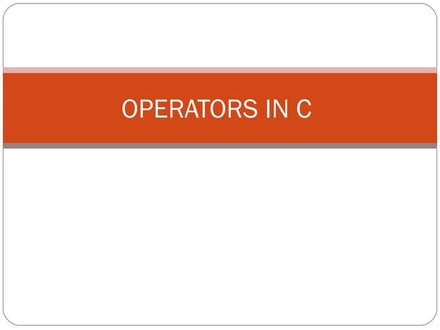 6 operators-in-c