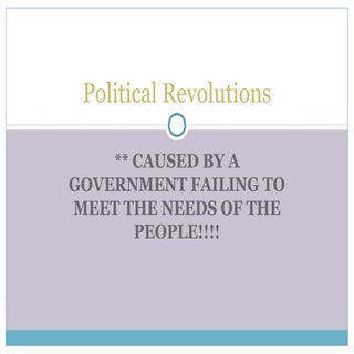 6  political revolutions