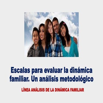 ESCALA DE EVALUACIÓN DE LA COHESIÓN Y ADAPTABILIDAD FAMILIAR - FACES ...