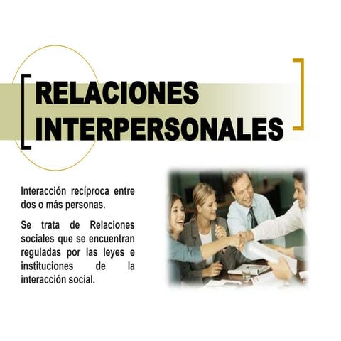 6. Relaciones  Interpersonales