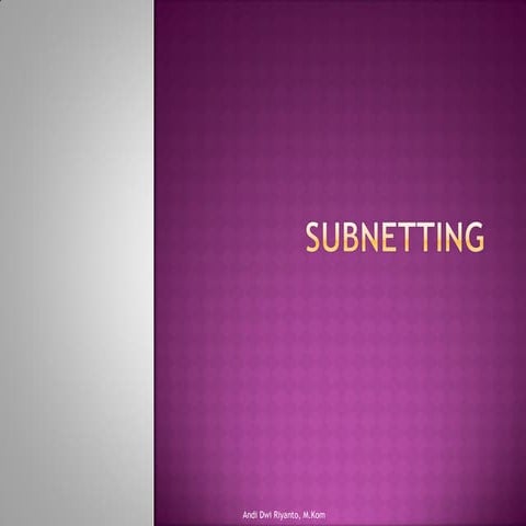 6 subnetting