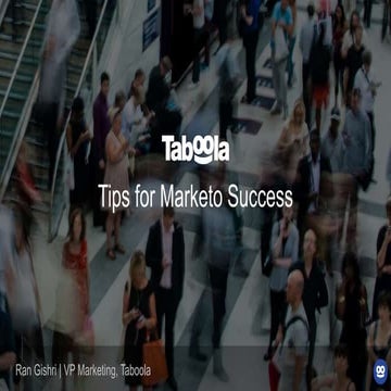 Taboola - Tips for Marketing Automation Implementation